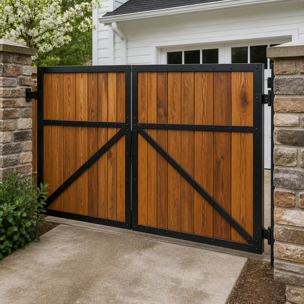 Wood & steel frame